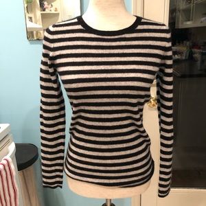 Cynthia Rowley 💯 Cashmere Striped Sweater